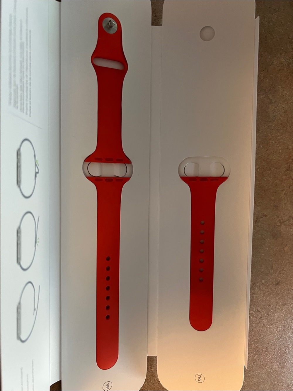 Apple Red Silicone Sport Band for Apple Watch